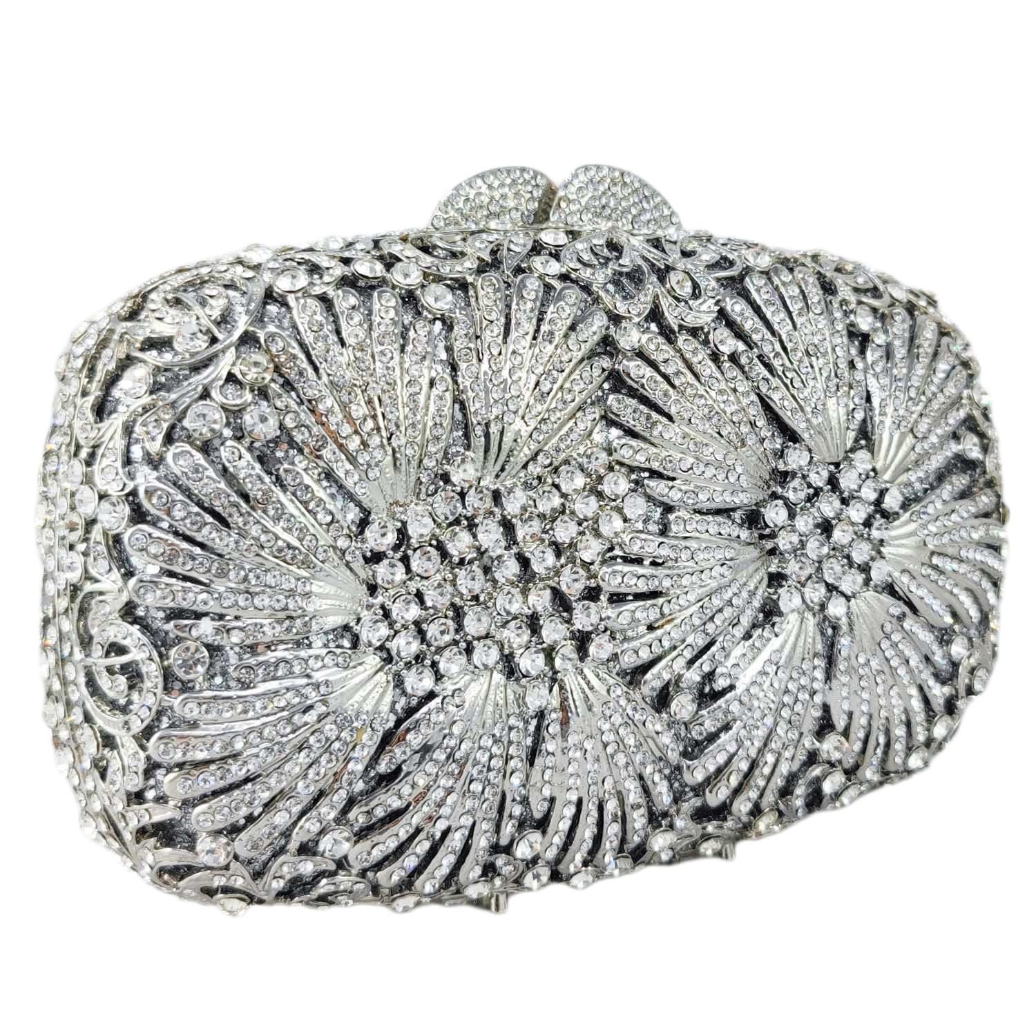 Pochette de fête en cristal compacte pour emporter vos essentiels