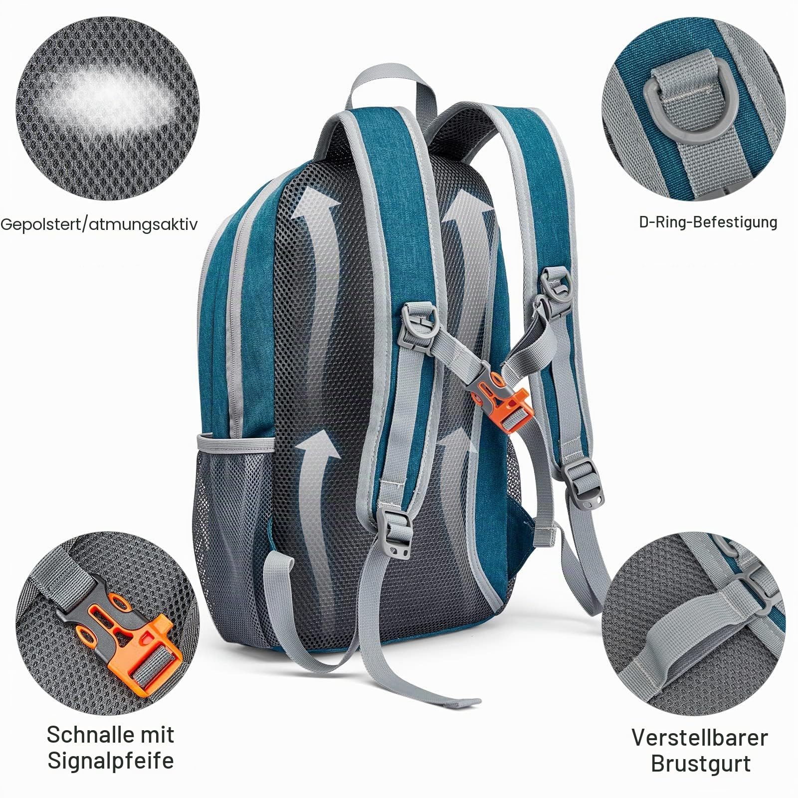 G4Free Kleiner Rucksack 12L/20L Unisex Tagesrucksack Leichter Reiserucksack Wanderrucksack Trekkingrucksack für Wandern Fahrrad