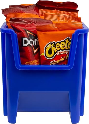 Miniatura 9 de Akro-Mils 13014 Stack-N-Store - Contenedores de almacenamiento de plástico apilables y resistentes con frente abierto, (17-12 pulgadas x 11 pulgadas