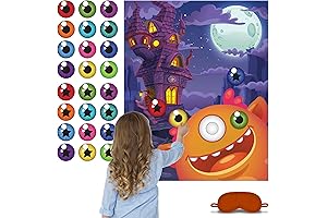 ArtCreativity Pin The Eye On The Monster Party Game