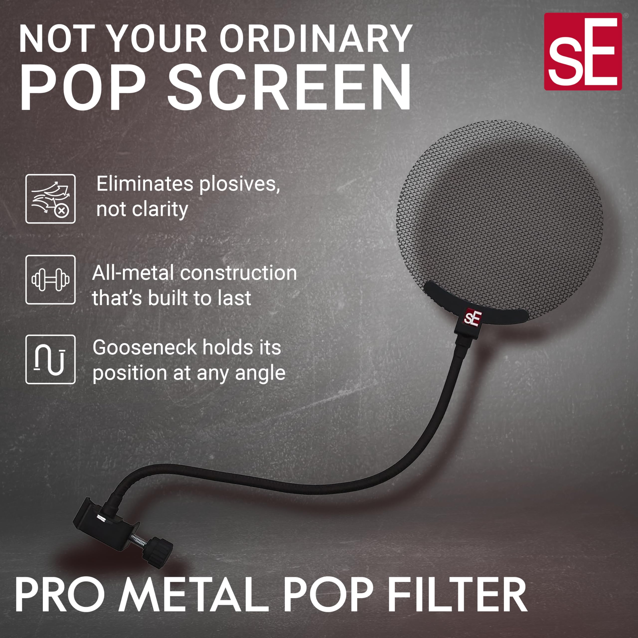 SE Electronics Pop Screen/Microphone Pop Shield
