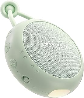 Sweety Fox Machine Bruit Blanc Bebe - Vert - Berceuse Bebe, Veilleuse et Bruit Blanc Bebe Sommeil, 15 Sons, USB Rechargeable