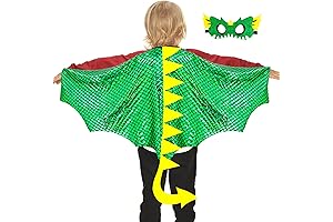 Dragon-Wings Costume for Kids Mask Dinosaur Dress Up Cape as Boys Girls...