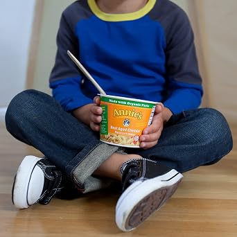 Annie's Homegrown Macaroni And Cheese, Microwave Cups, Pasta & Real Aged Cheddar Mac And Cheese, 2.01 Oz Cup (Pack Of 12)