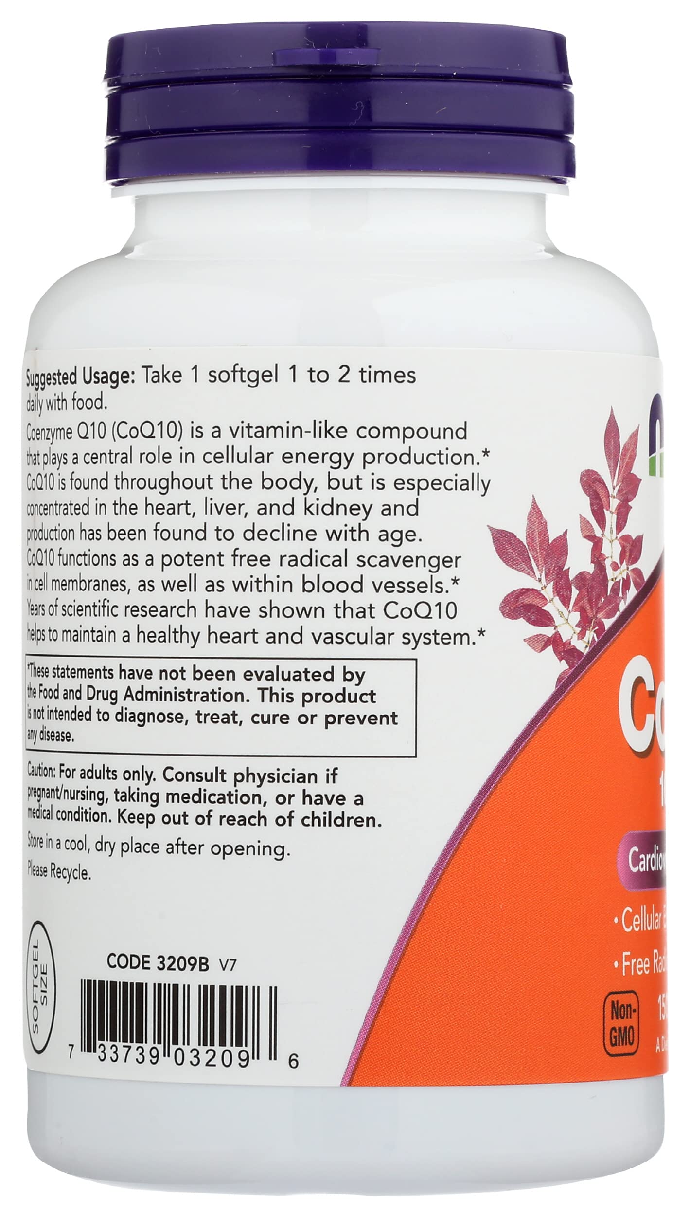 Now Foods CoQ10 100mg Standard - 150 Cápsulas