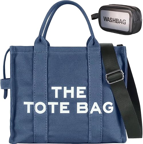 The Tote Bags for Women,CanvasLeather Tote bag with Zipper,Shoulder,Crossbody,Handbag for Travel, School, Work