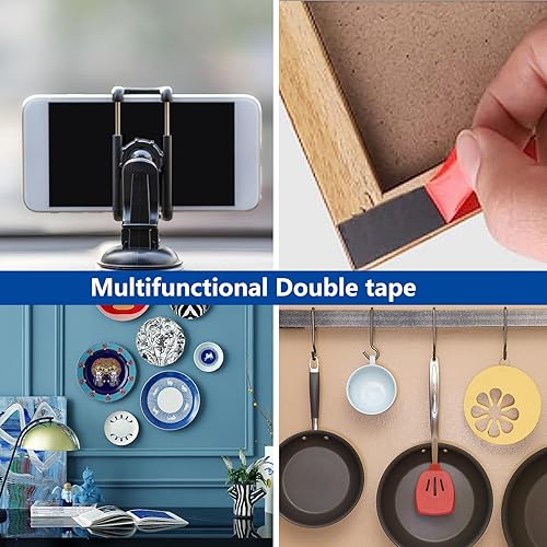 Miniatura 5 de Cinta de doble cara, cinta de montaje resistente, cinta adhesiva de espuma de 15.6 pies x 14 pulgadas fabricada con 3M VHB para decoración