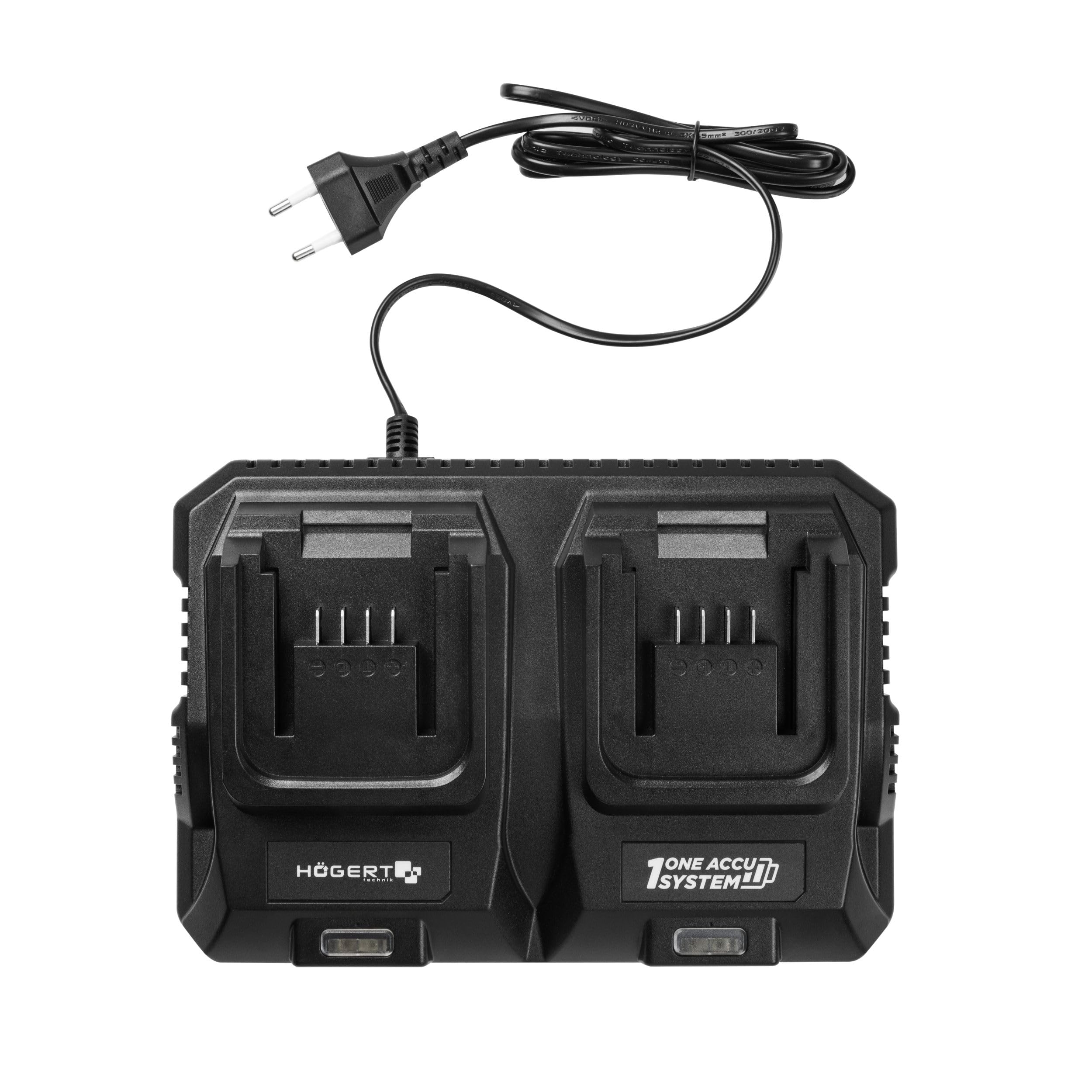 HÖGERT TECHNIK - Set cortacésped con batería 43 cm 2x18V con Taladro Atornillador 50 NM, 2X baterías de 4,0 Ah y Cargador Duo, cortacésped eléctrico sin escobillas Set Completo para jardín y Taller