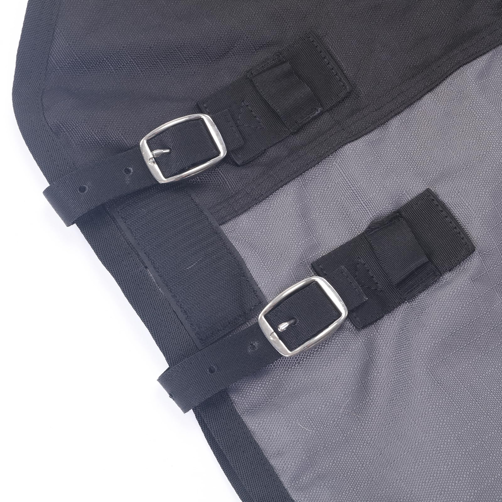 1200D - Manta para caballo sin relleno (0 g), ligera, impermeable y transpirable, para caballos, para exteriores, color negro y gris, 130 cm