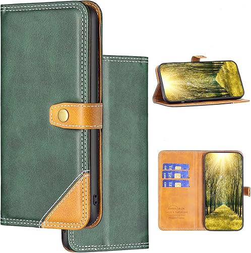 Miniatura 10 de Funda compatible con Xiaomi Poco X3 NFC, soporte de piel sintética compatible con Xiaomi Poco X3 ProPoco X3 Flip Magnetic Closure Protection Phone