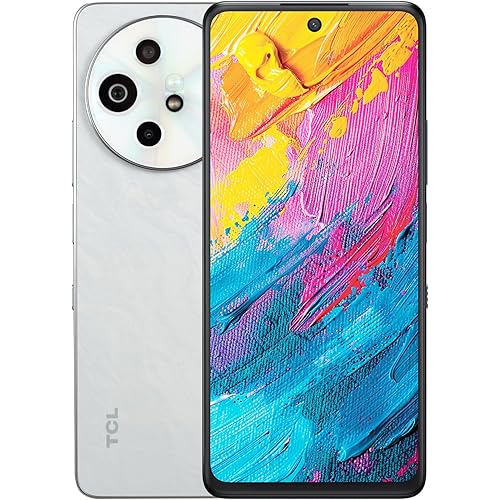 TCL 60 XE NXTPAPER 5G Cell Phone, AT&T, T-Mobile & Verizon Unlocked Android Smartphone, 8GB+128GB, 6.8" 120Hz Paper-Like Display, AI Features, 5010mAh Battery, Advanced Camera System, Alps White