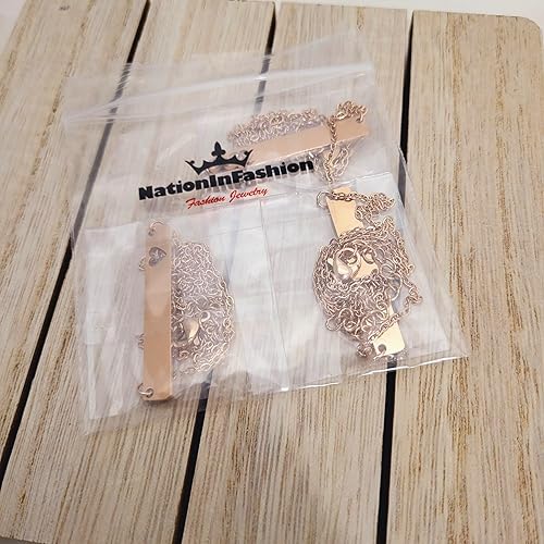 Miniatura 3 de 3 Pack x Stainless Cut Heart Necklace Blank  Stainless Laser Engravable Blank  Necklace Stainless Steel  Stainless Laser Engraving Blanks (3 Pack