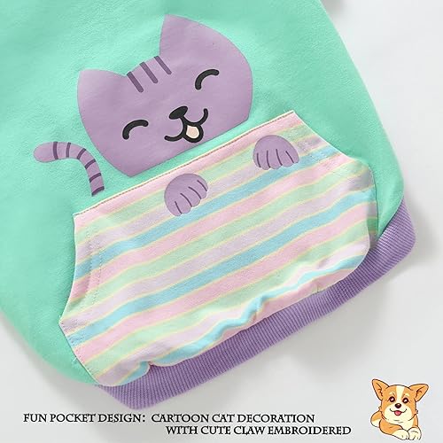 Miniatura 3 de Camisetas para perros, 100% algodón, ropa suave para cachorros, con bonitos estampados, camisa de bolsillo para perros pequeños y medianos (gato