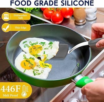 Small Silicone Spatula Mini Silicone Cookie Spatula, Gray