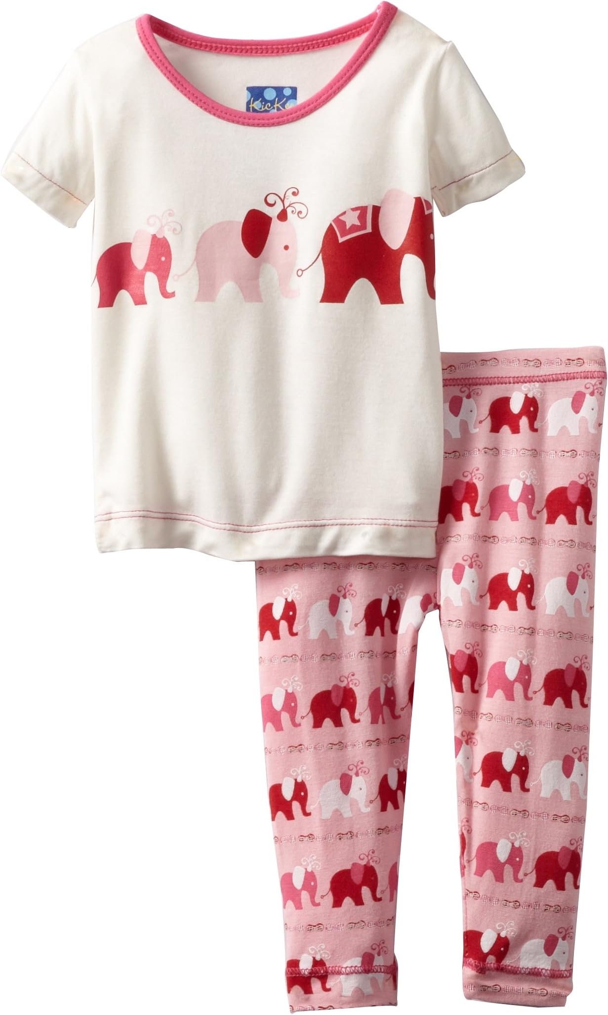 KicKee Pants Baby Girls' Short Sleeve Pajama Set
