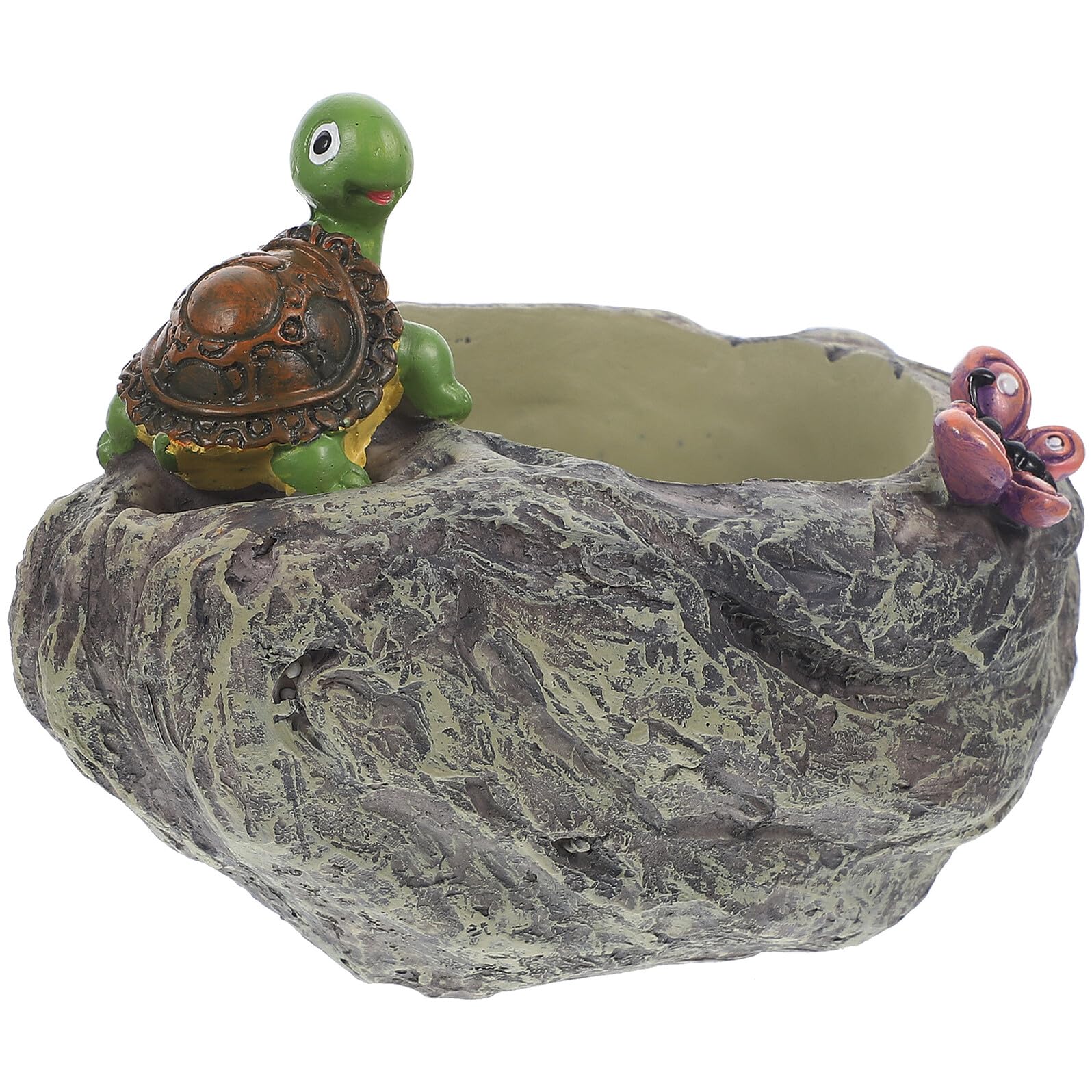 Pot de fleurs tortue en résine déco pour jardin et intérieur