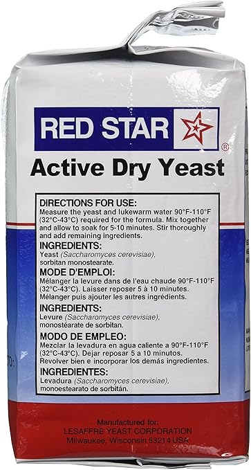 Red Star Baking Yeast Vacuum (1X2Lb ) : Amazon.ca: Épicerie Et Cuisine  Gastronomique