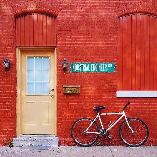 Miniatura 3 de Letrero de ingeniero industrial, regalo de ingeniero industrial, decoración de ingeniero industrial, letrero de metal, letrero de calle