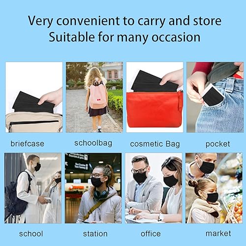 Miniatura 6 de mystcare Individually Wrapped Masks 100 Pack Disposable,Face Mask Protection for Adults 3-Layer Filter Safety Face Masks (100, White)