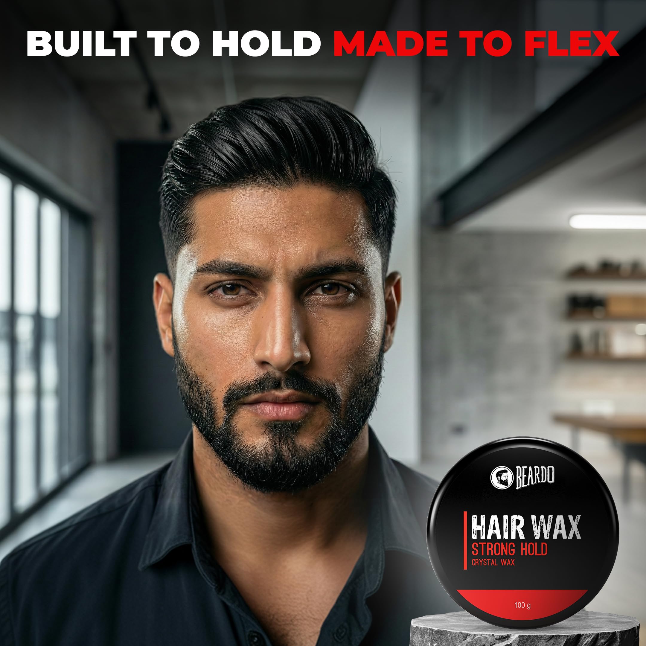 Beardo Stronghold Hair Wax - Glossy Shine -2