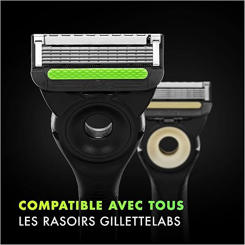 Gillette Labs Lames de Rasoir Homme Pack de 9 – Recharges Compatibles avec les Manches de la Série, en Acier Inoxydable, Cartouches Plus Durables, 1 Rechange Jusqu’à 30 Rasages - 5
