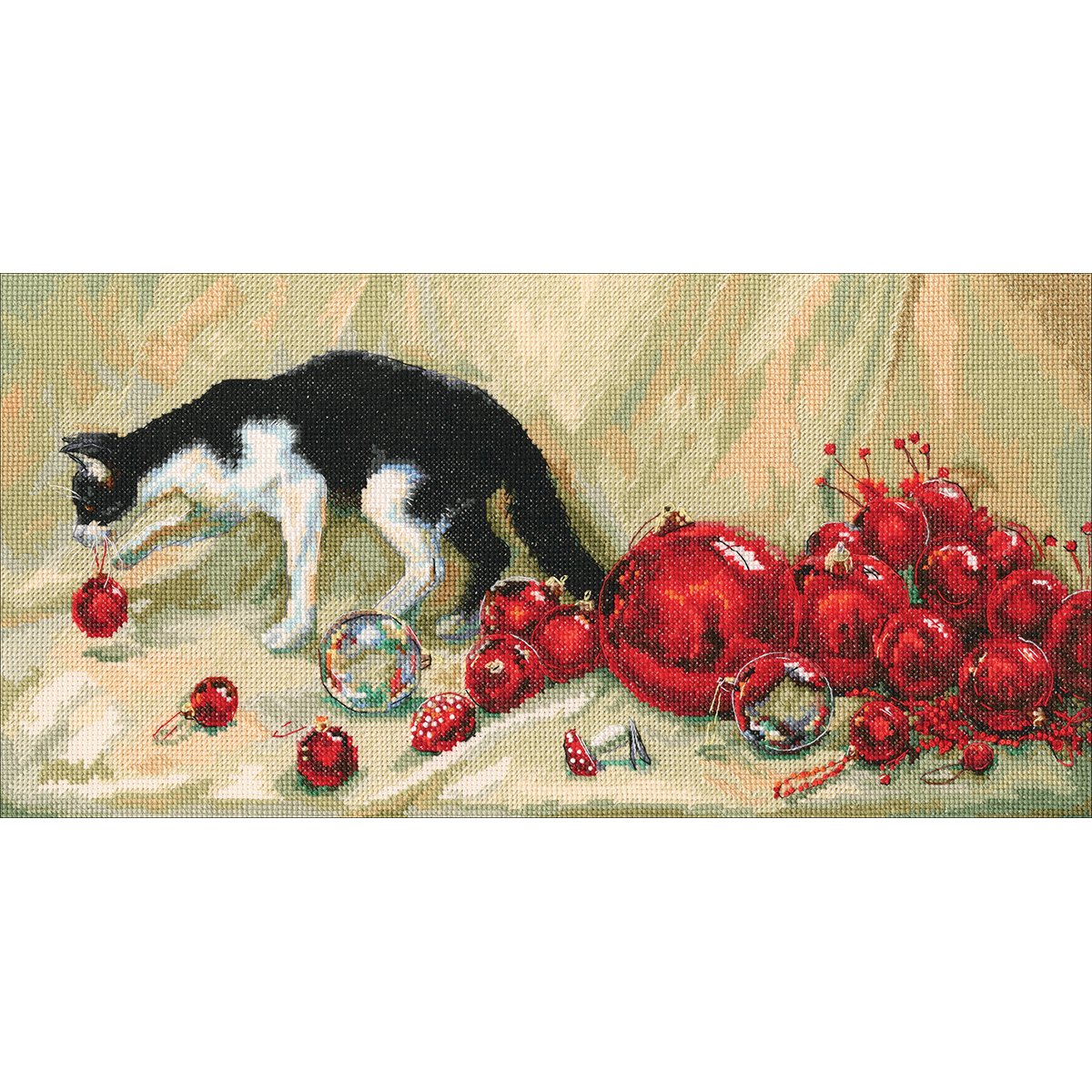Kit de points de croix RTO pince M614, motif de comptage, 40 x 20,5 cm