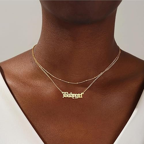 Miniatura 5 de Aretes de aro de bambú para mujer, de acero inoxidable, estilo de letra inglesa, estilo de los años 8090, accesorio para disfraz, conjunto de joyas