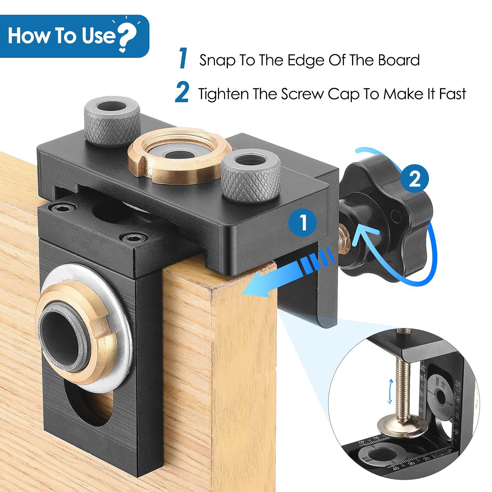 Gabarit De Perçage En Alliage D'aluminium - DIOCHE - 30 45 90 Degrés
