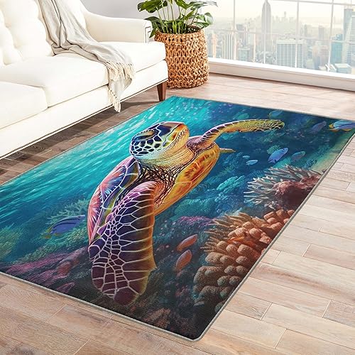 Miniatura 23 de Alfombra de los años 70 y decoración del hogar, alfombra de sala de estar, alfombras retro onduladas para dormitorio, alfombras lavables, alfombra