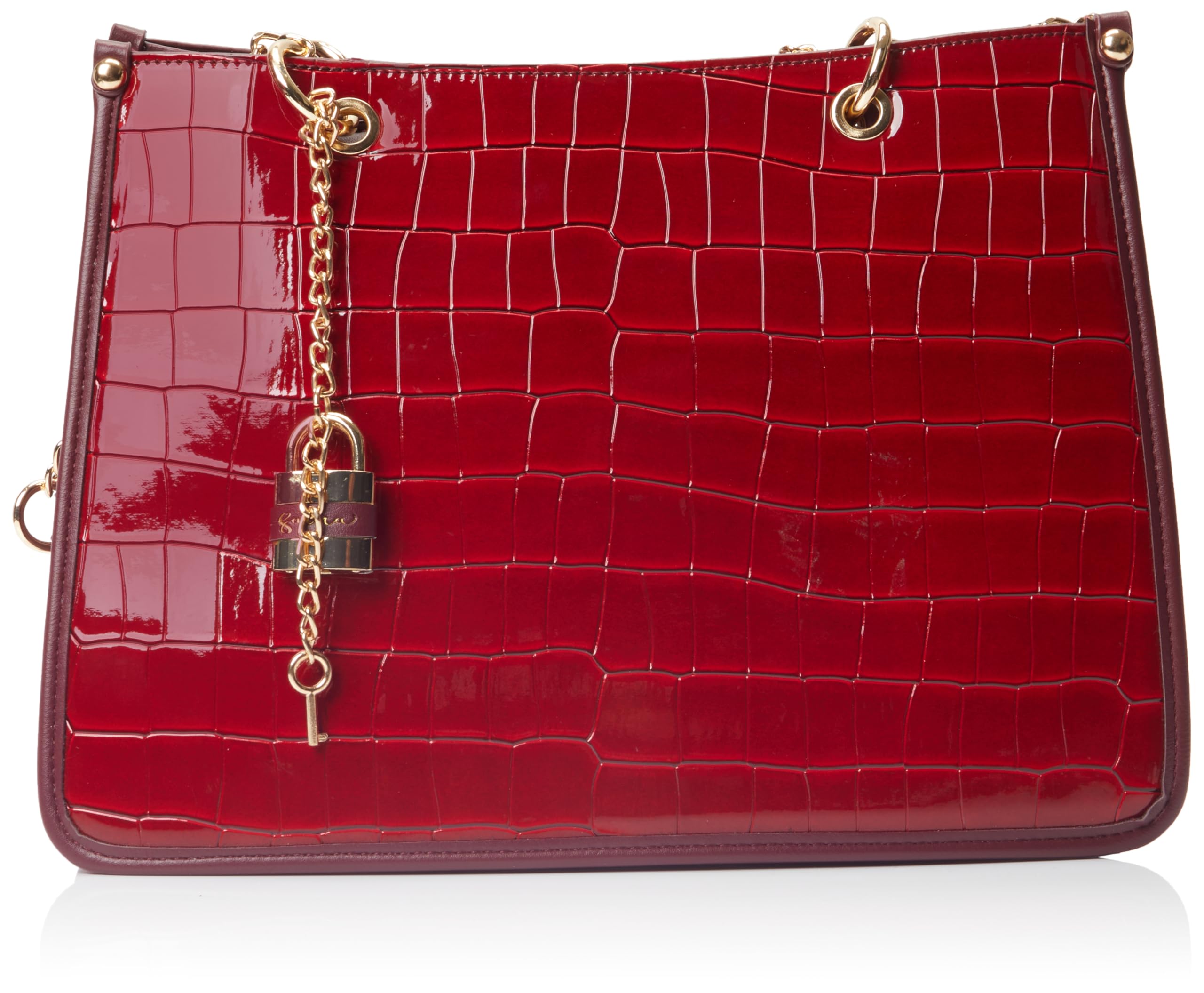 nascita Women's Handbag Shopper, DarkRed, One Size