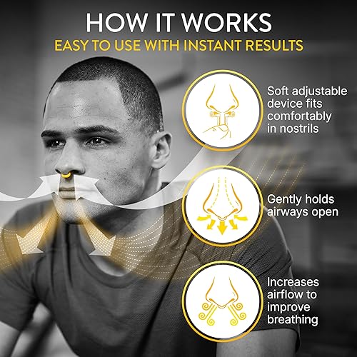 Miniatura 5 de Rhinomed Dilatador nasal de turbina para respiración atlética mejora el flujo de aire durante el ejercicio