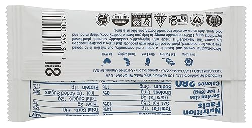 Miniatura 10 de GoMacro MacroBar, barra de proteína vegana orgánica, coco, mantequilla de almendras + chispas de chocolate, 2.3 onzas