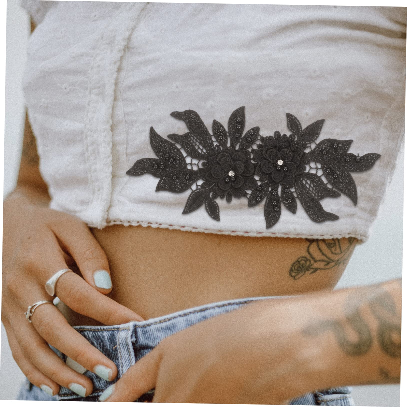Operitacx 10pezzi Patches Ricamati Per Riparazioni Abbigliamento Decorazioni Per Moda Toppe Sottile Per e Borse