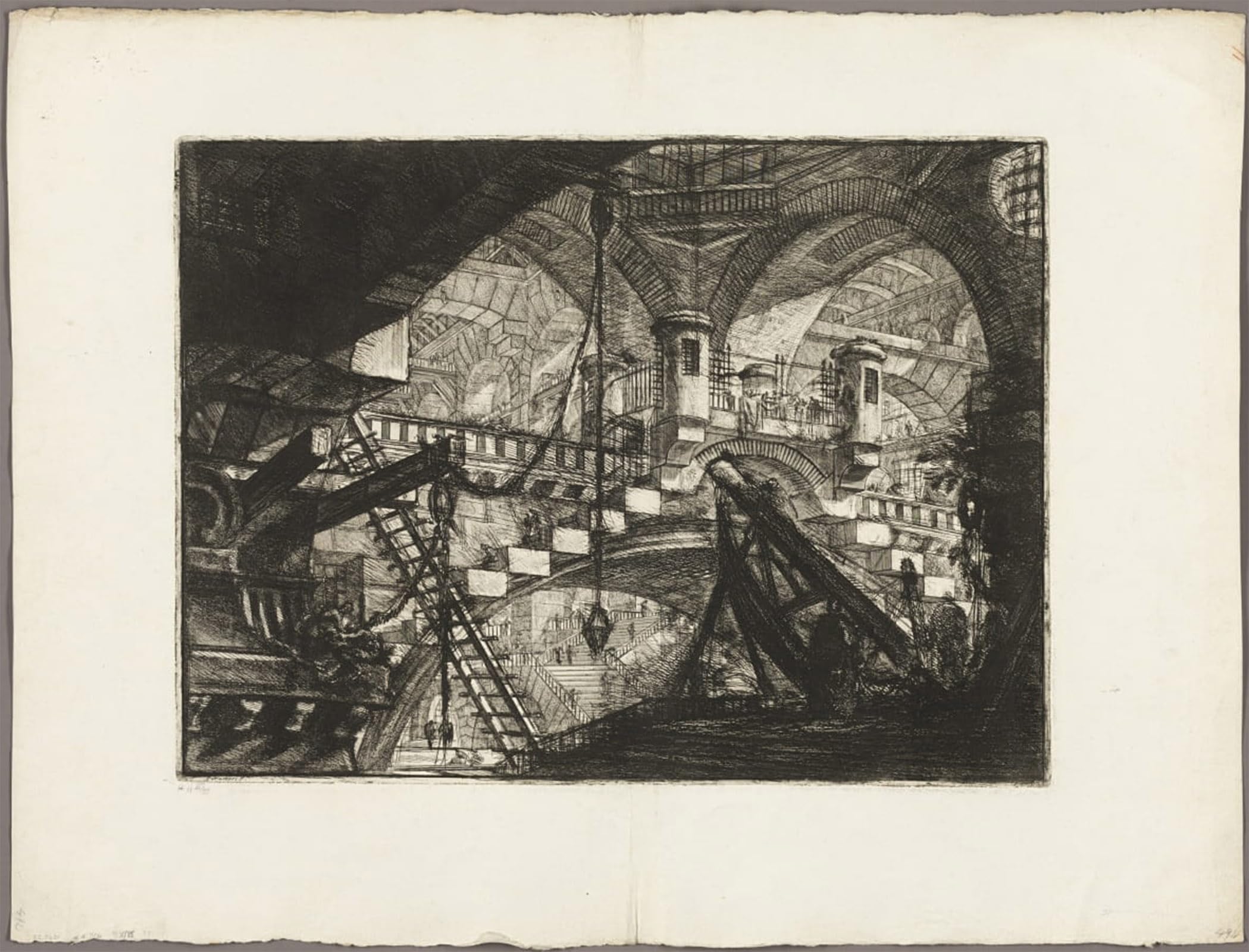 Serendipitp No Frame Vintage Wall Art Canvas Nordic Poster Canvas Print Picture The Arch With A Shell Ornament Plate From Imaginary Prisons By Battista Piranesi Wall Art Poster For Home Decor 60X90cm