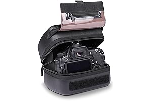 USA Gear Quick Access DSLR Hard Shell Camera Case for Canon DSLRs