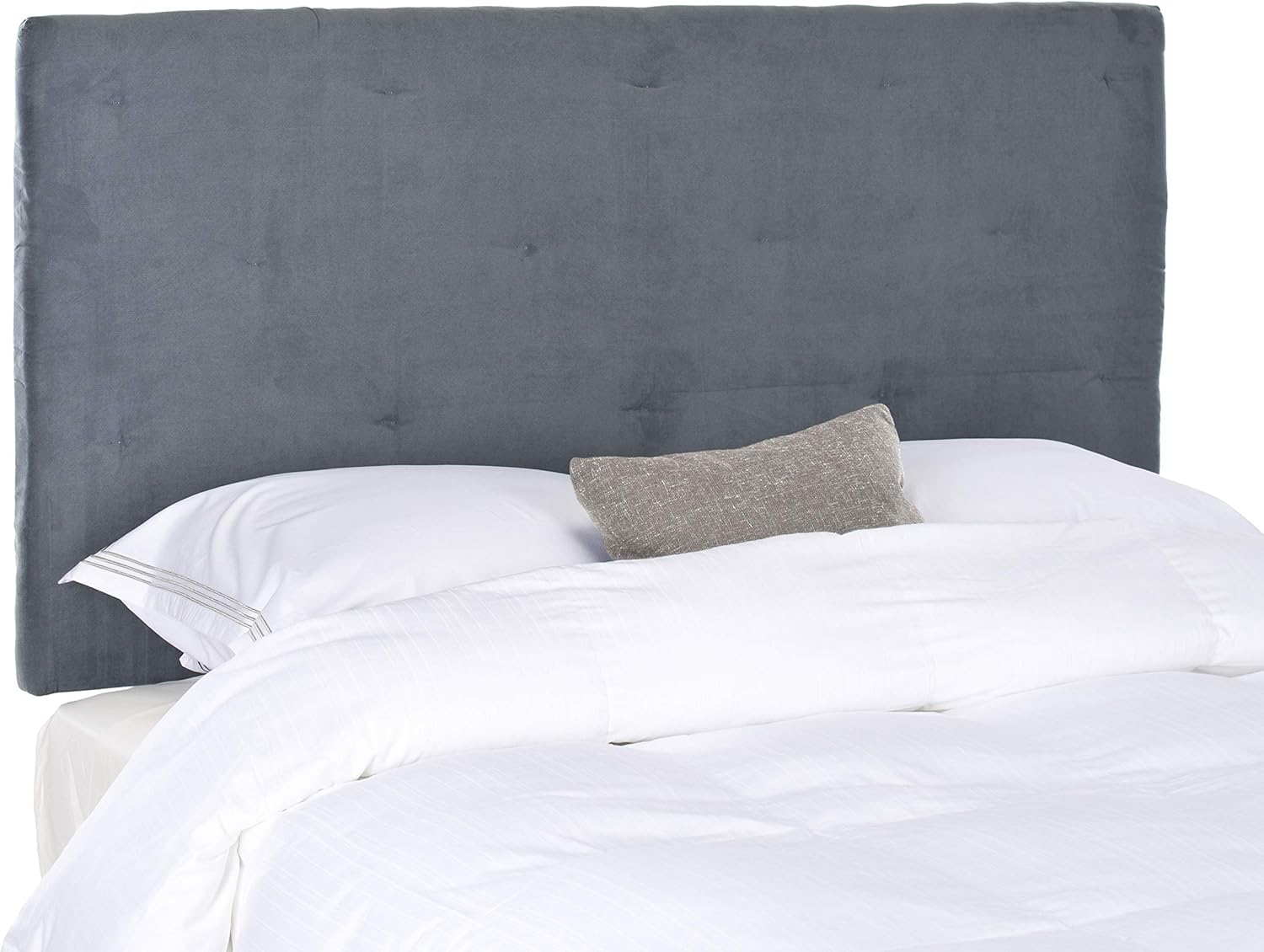 Safavieh Martin Grey Velvet Upholstered Tufted Headboard (Queen)
