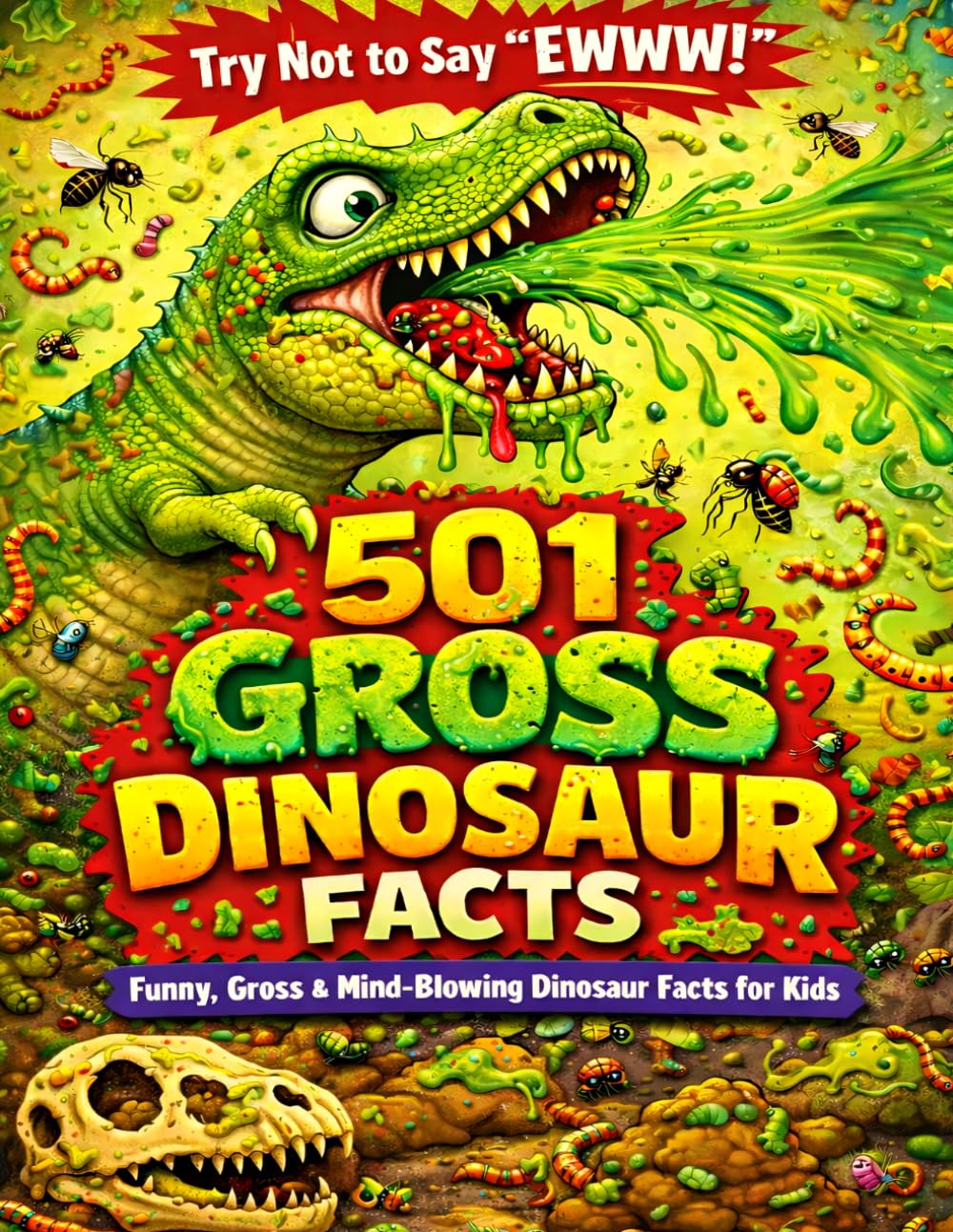 501 Gross Dinosaur Facts for Kids: Crazy, Funny & Disgusting Dino Facts About Teeth, Poop, Battles, Bugs and More!