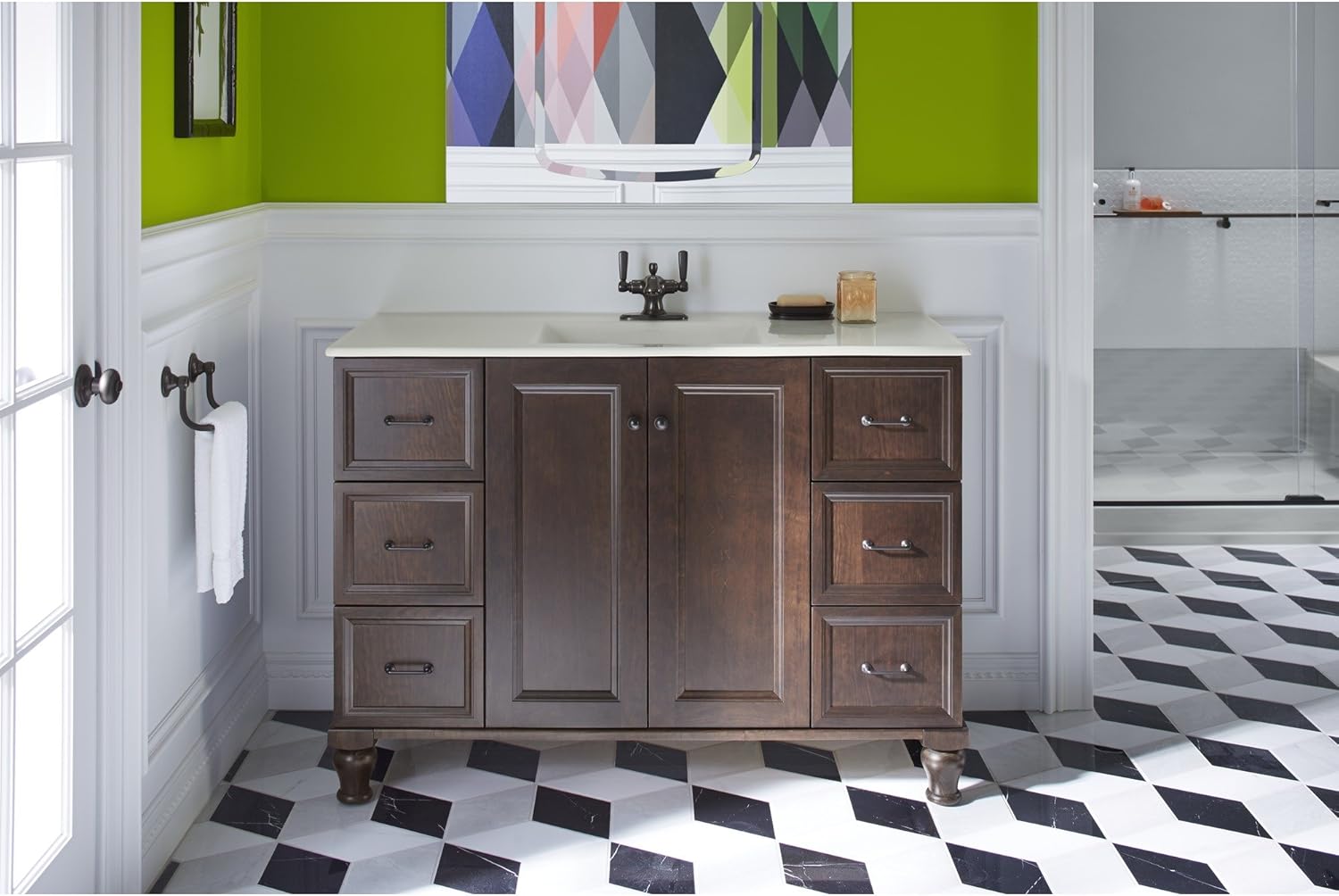 KOHLER K-11416-2BZ Bancroft Hand-Towel Holder, Oil-Rubbed Bronze