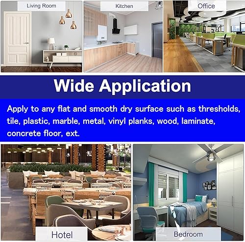 Miniatura 7 de Barra de aluminio para puerta delantera, porche, entrada exterior, barra de umbral, para zonas de alto tráfico, reductor de umbral de cocina para el