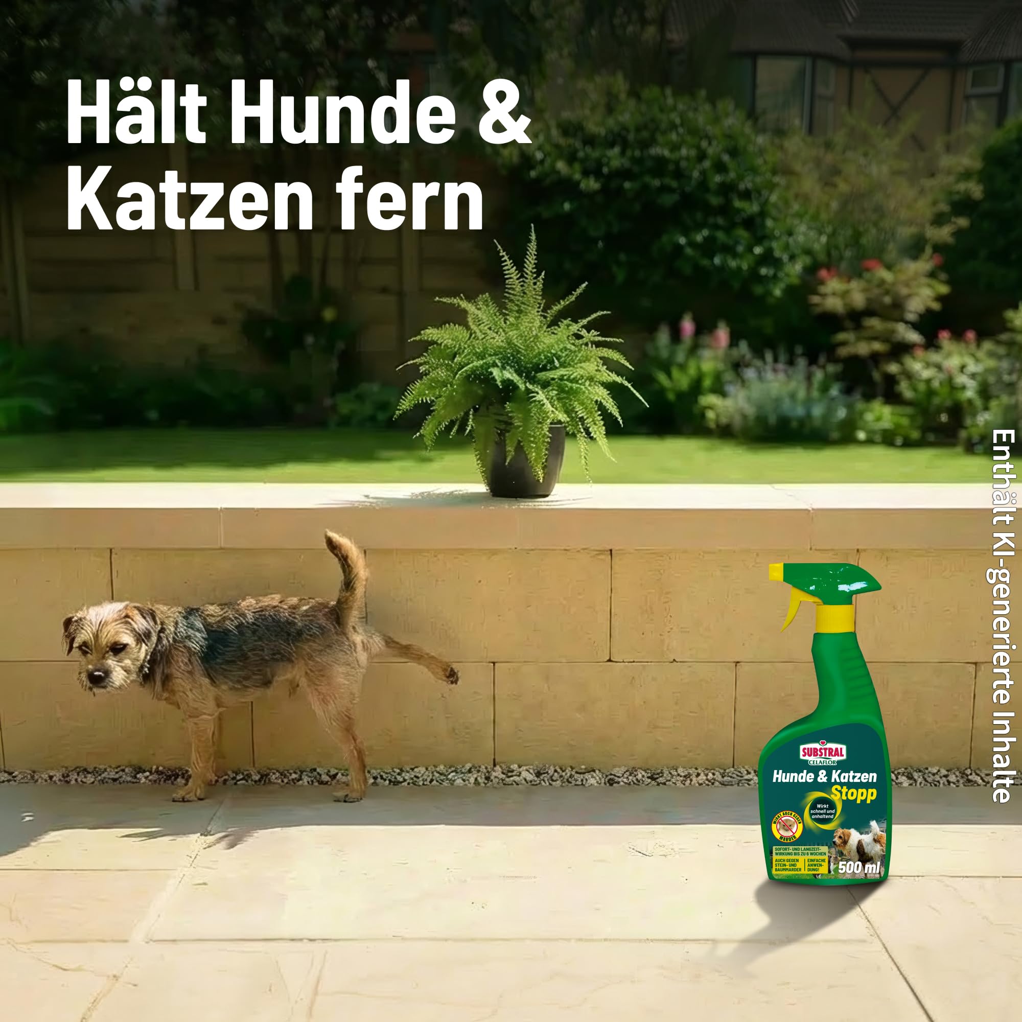 Substral Celaflor Stopp dla psów i kotów, 500 ml - spray do obrony, odstraszania i odpychania, z natychmiastowym działaniem