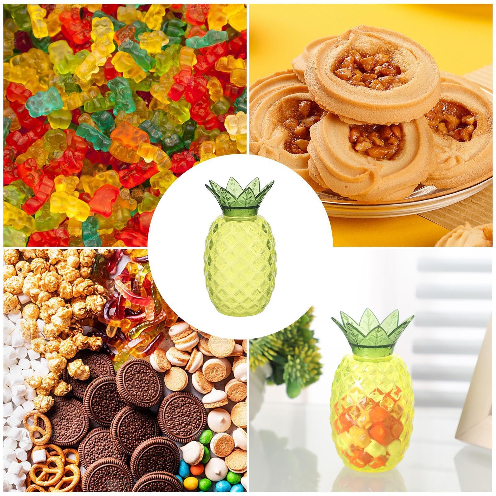 Garneck Boîtes à Bonbons pour Stockage en Plastique Vert 12pcs Forme Ananas Résistantes pour Fêtes et Mariages Garneck Boîtes à Bonbons pour Stockage en Plastique Vert 12pcs Forme Ananas Résistantes pour Fêtes et Mariages