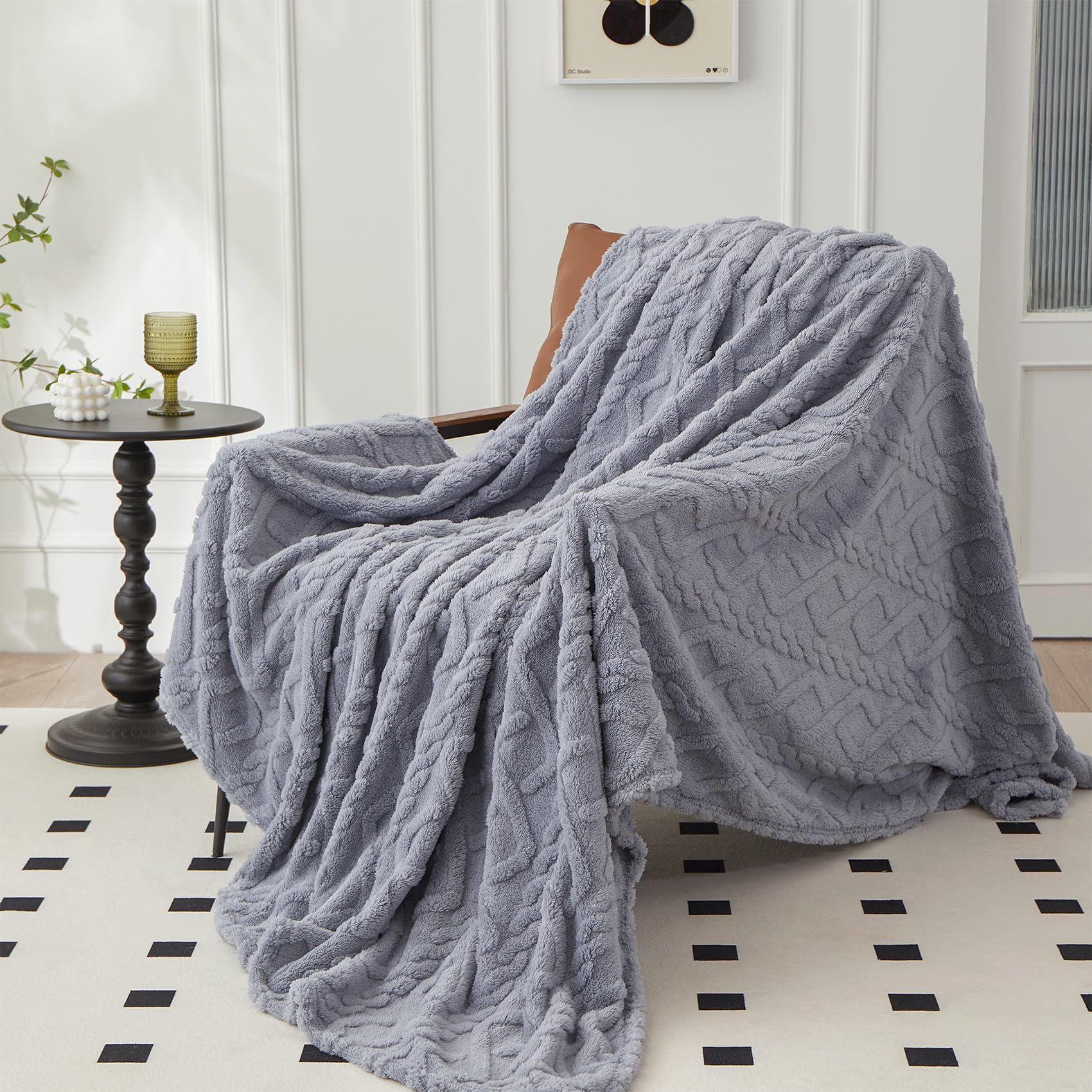 Coperta Plaid Matrimoniale In Pile Bedsure 220x240 Cm – Morbida, Doppio Lato, Leggera 240 GSM, Perfetta Per Divano, Letto E Interni