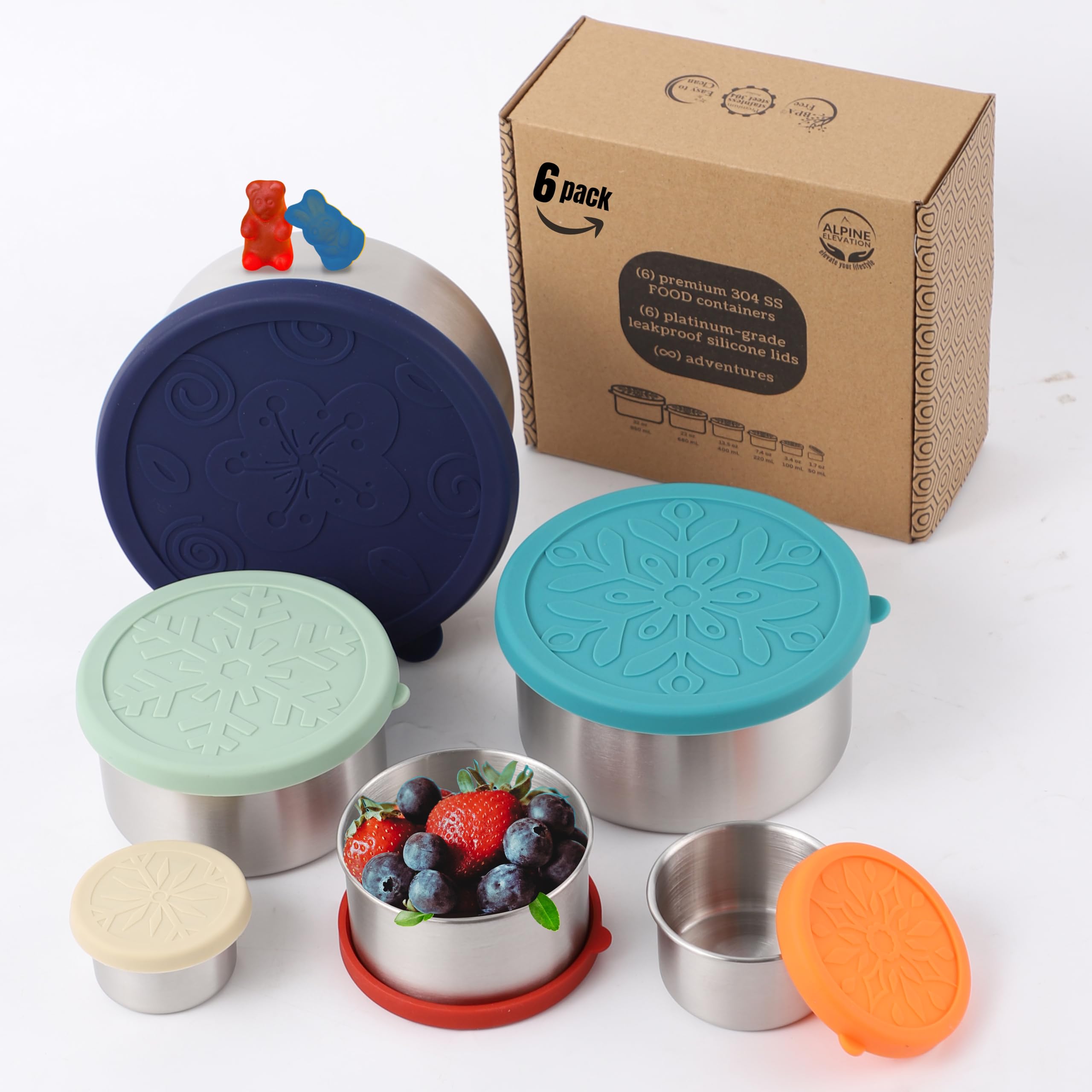Alpine Elevation Stainless Steel Containers