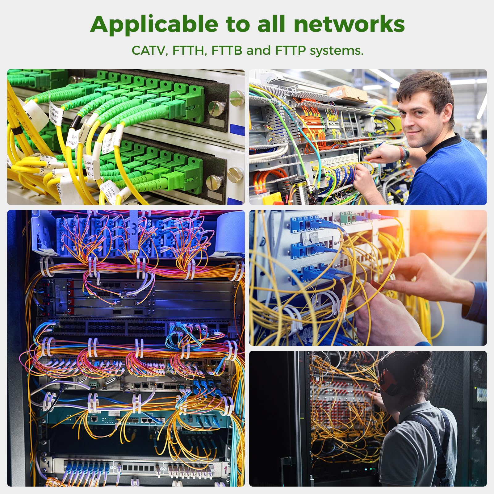 BYARSS Cables Fibre Optique,Câble De Raccordement De Fibre, 15m LC/UPC