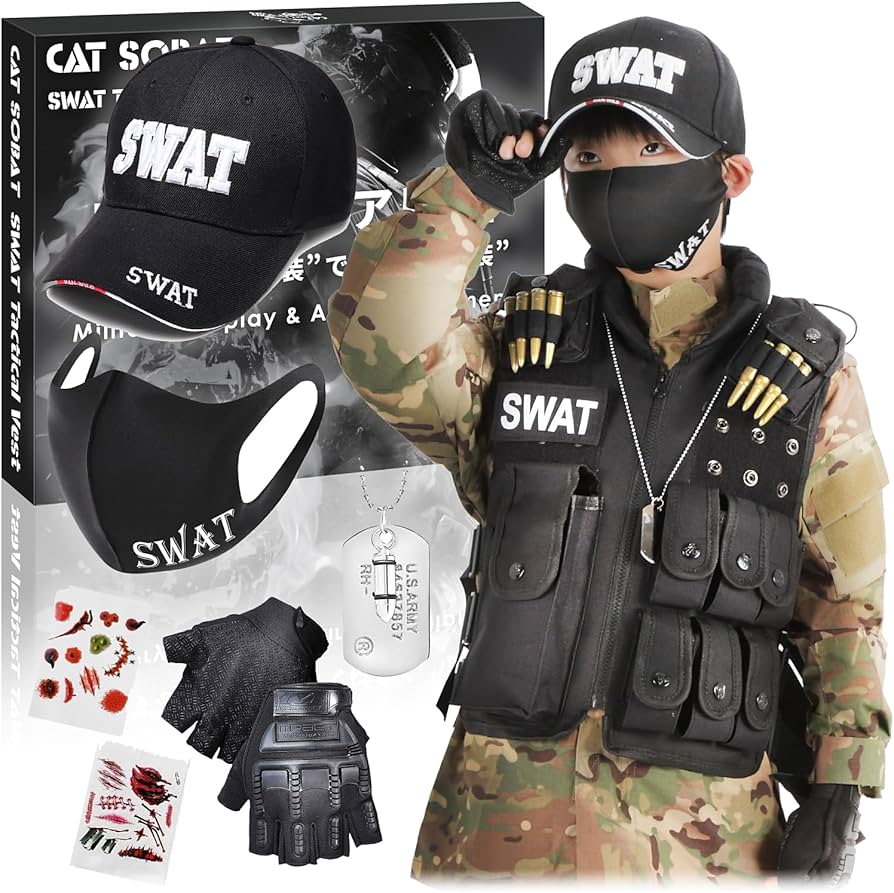 Amazon | [Catsobat] 【プロ監修デザイン 6点セット】 SWAT ベスト