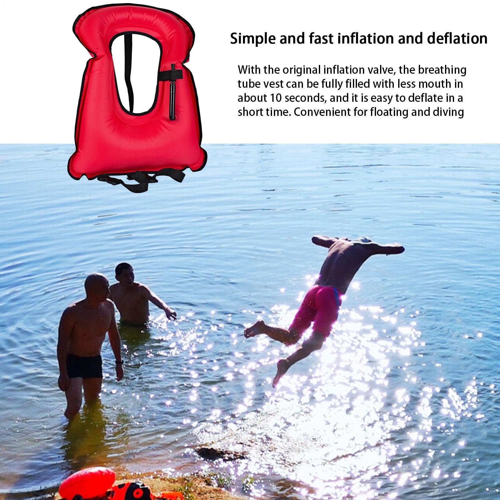 Gilet da snorkeling - Unità abitativa per sintetici gonfiabile e resistente Snorkel Life | per uomini e donne regolabili, forniture per la da diporto, carico massimo, 220 libbre, lib