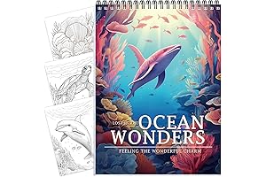 Thick Coloring Book for Women: Spiral Bound One-Sided Designs for Relaxation