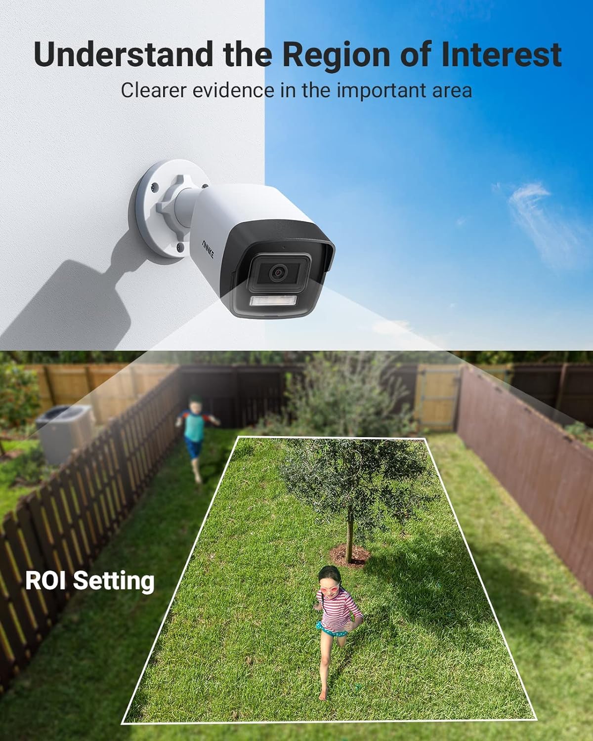 ANNKE Telecamera di sorveglianza 3K PoE per esterni, telecamera IP con fari, rilevazione di persone e veicoli, H.265+, visione notturna a colori, slot per schede micro SD integrato, 120 dB WDR, IP67