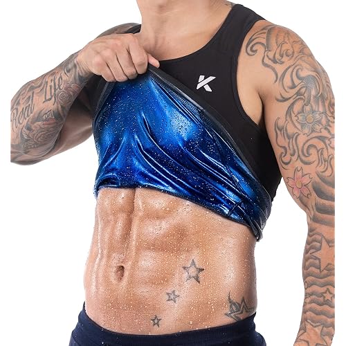 Kewlioo Men's Heat Trapping Pullover Sweat Enhancing Vest