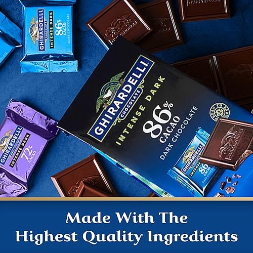 Vista 58 de Ghirardelli 72% Cacao Chocolate Oscuro Intenso Cuadrados - Contiene 55 Ghirardelli 72% Cacao Chocolate Negro Cuadrados